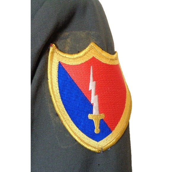 US Military Army Serge Green Coat 44L Wool/Poly Blazer Jacket Uniform Mens - Picture 3 of 7